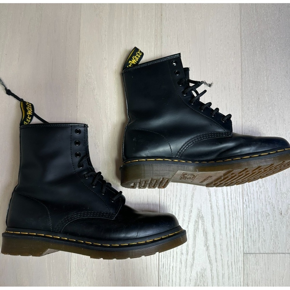 Doc Martens Combat Boots Leather 1460 Lug Sole Workwear Alt Lace Up US 9 EU 41 - Picture 4 of 11